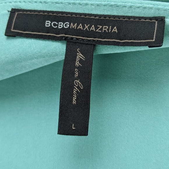 BCBG Max Azria Aqua Fara High Low Jersey Dress L - Picture 6 of 9